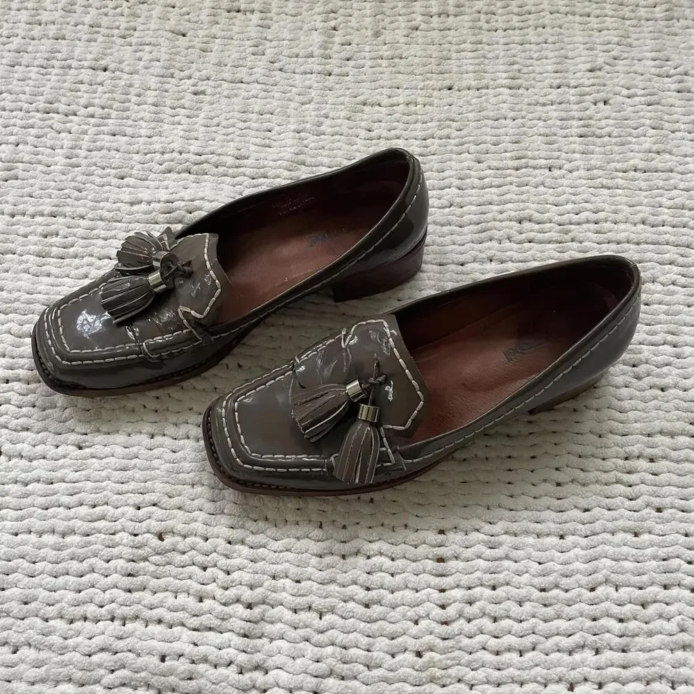 Jeffrey Campbell Women's Brown Patent Leather Loafers - Size 8.5 - Picture 4 of 5